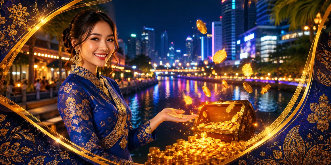 Pemain wanita berbaju kurung bermain permainan meja kasino di Kuala Lumpur