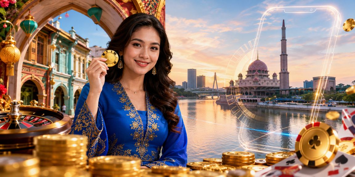 Pemain wanita menggunakan aplikasi kasino 1821 dengan selesa di Putrajaya